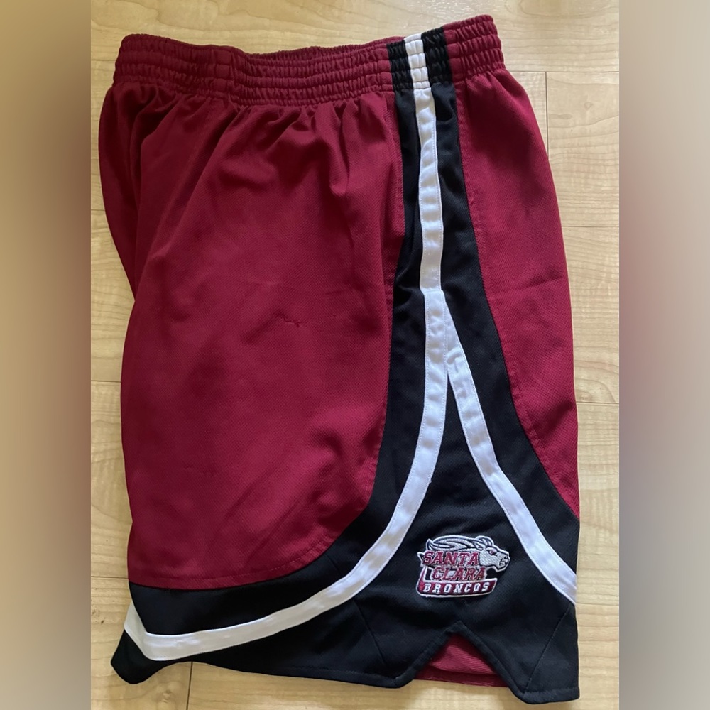 Adidas Santa Clara University College Large Basketball Shorts Broncos